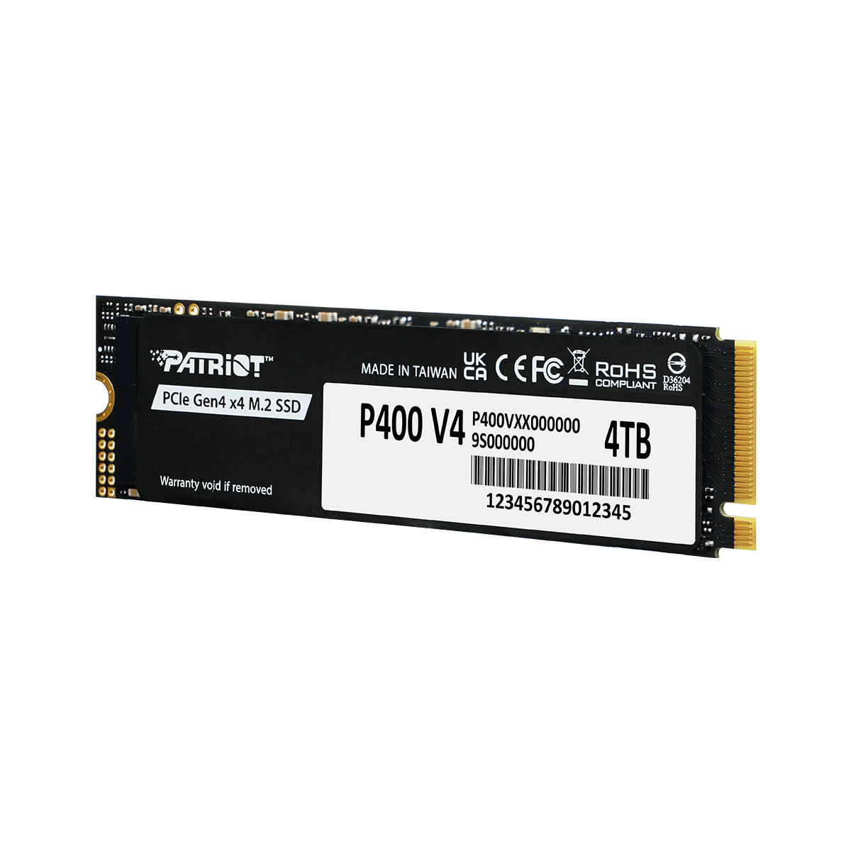 P400 V4 PCIe Gen4 x4 M.2 2280 SSD | Patriot Memory